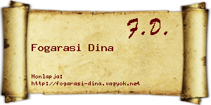 Fogarasi Dina névjegykártya